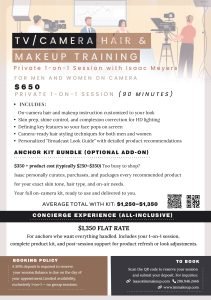 Seattle On Camera Hair and Makeup Training for Broadcast Professionals