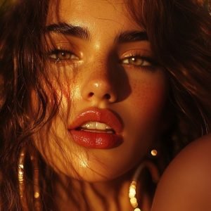 “Elegant modern makeup look with luminous skin and soft contour designed for HD photography, outdoor events, and summer heat.”